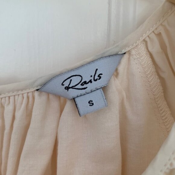 Rails puffy sleeve tiered mini dress. size S - Picture 2 of 3